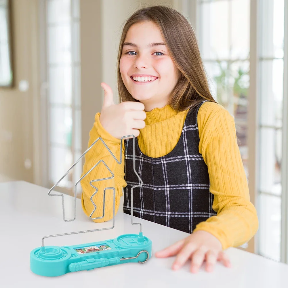 Labirinto de fio de choque elétrico, jogo de treinamento educacional, exercícios de concentração, brinquedo, suprimentos para presente de festa para crianças