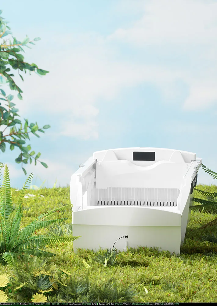 

2025Новый дизайн, кошачий бассейн, полностью открытый, антипригарный, средства для чистки кошачьего туалета, коробка для кошек