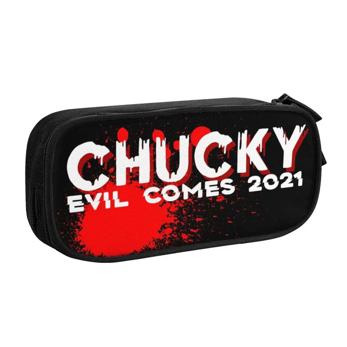 Kawaii Chucky Evil Comes 2021 Pencil Cases for Girl Boy Big Capacity Child's Play Scary Pencil Bag Stationery