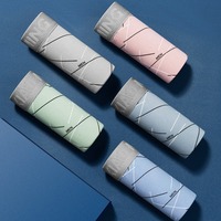 5Pcs Breathable Plus Size Men's Boxer Briefs Seamless Elastic Underwear for Man Mid Waist Lingerie Shorts Underpants Male