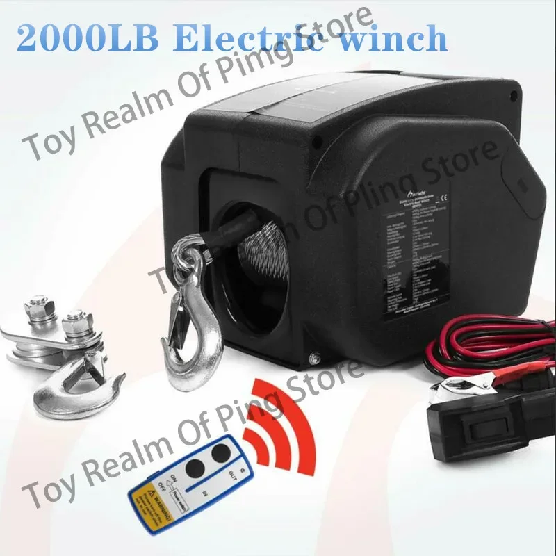 

12V 2000 lbs wireless Electric winch for marine use