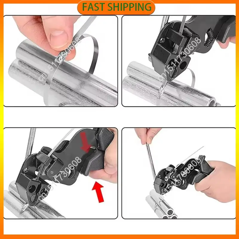 

Купите сейчас Многоцелевой инструмент для набора кабелей из нержавеющей стали — самоблокирующиеся плоскогубцы для металлических стяжек для ручного использования