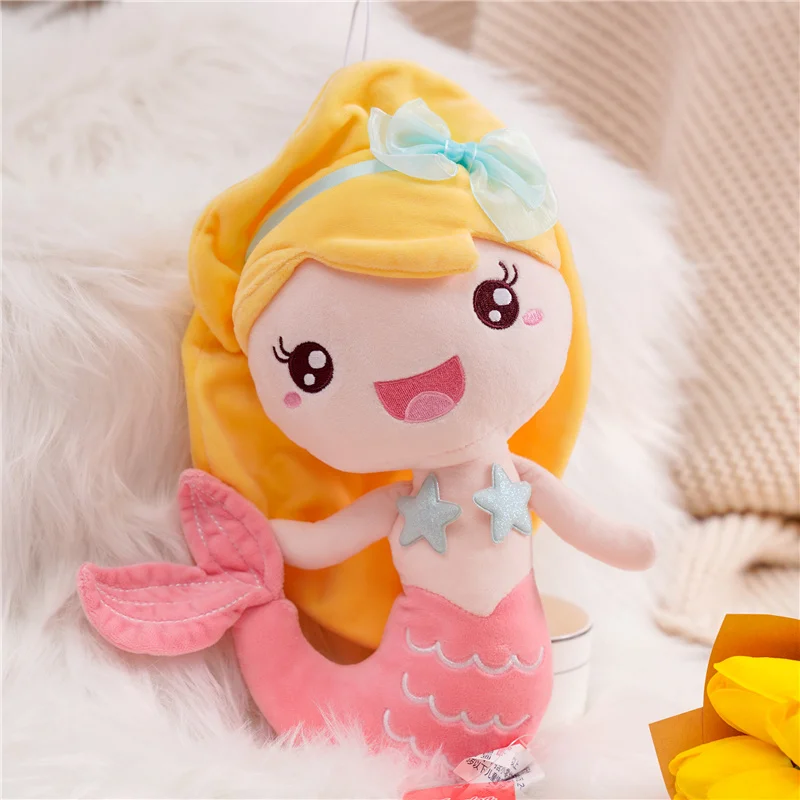 Hochwertige Stoffpuppe im Prinzessinnen-Stil, Meerjungfrau-Plüschpuppen, bestes Geschenk, Spielzeug für Kinder, Mädchen, Heimdekoration, Geburtstagsgeschenk für Kinder – Detail 5