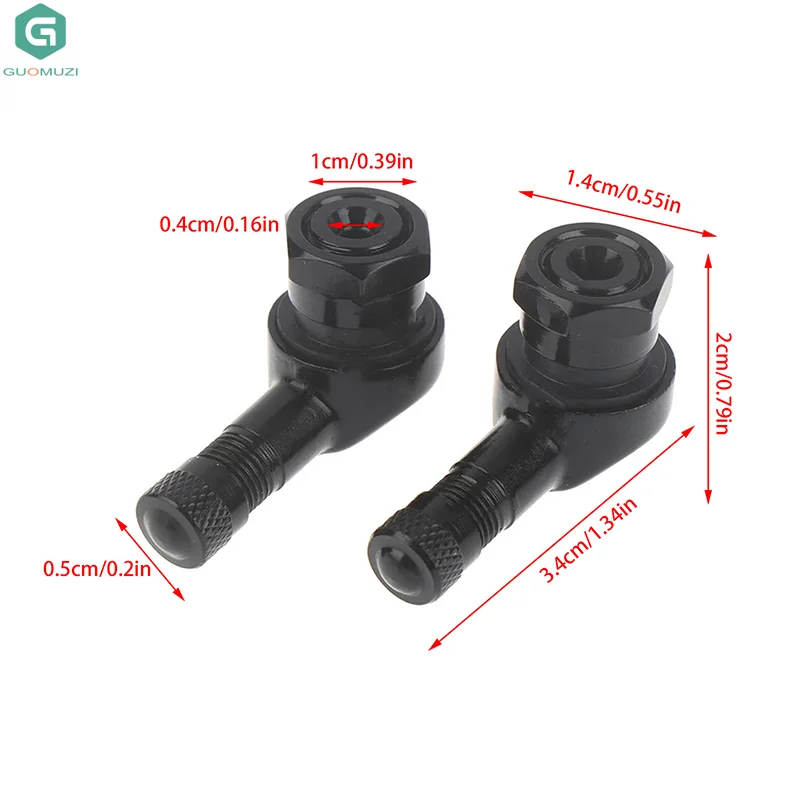 1 قطعة 90 درجة CNC دراجة نارية صمام ينبع صمام الإطارات ينبع 17 مللي متر العالمي CNC الألومنيوم صمام لايحتاج ينبع 10 اللون صمام قبعات