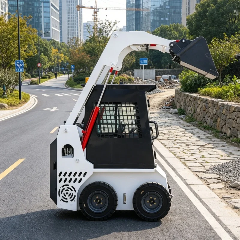 

Customized Skid Steer Transporter, Dual-purpose Agricultural & Engineering Skid Steer Loader, Field Road Operation Machine