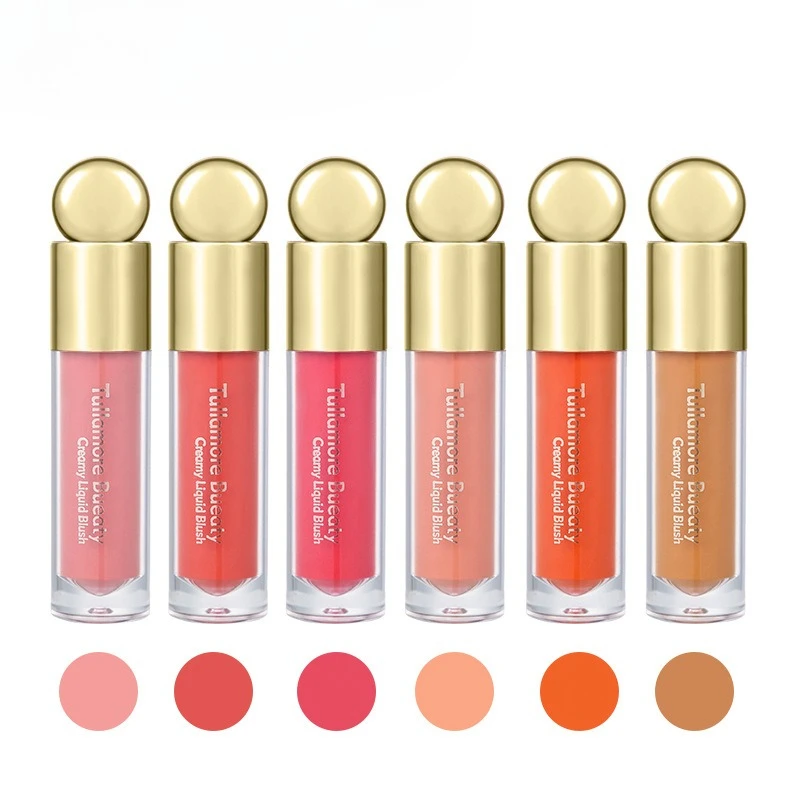 Fard liquide pas facile à décolorer, maquillage naturel soyeux, fard à joues hydratant éclaircissant