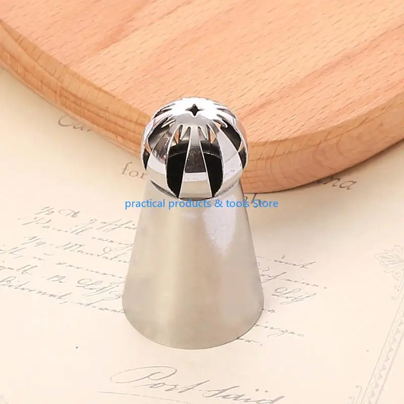

77JB Stainless Steel Spherical Piping Nozzle Russian Ball Pastry Fondant Tips