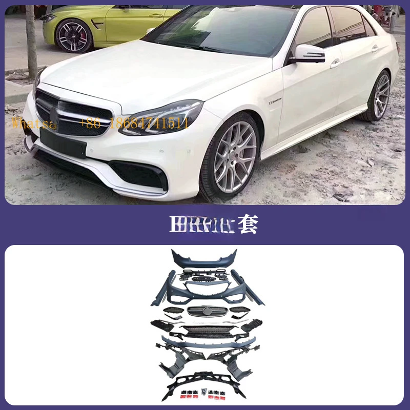 Sport Style Front Rear Bumper Body Kit E-Class W212 2014-2016 Fit E200 E260 E300 Exterior Upgrade Mod Parts