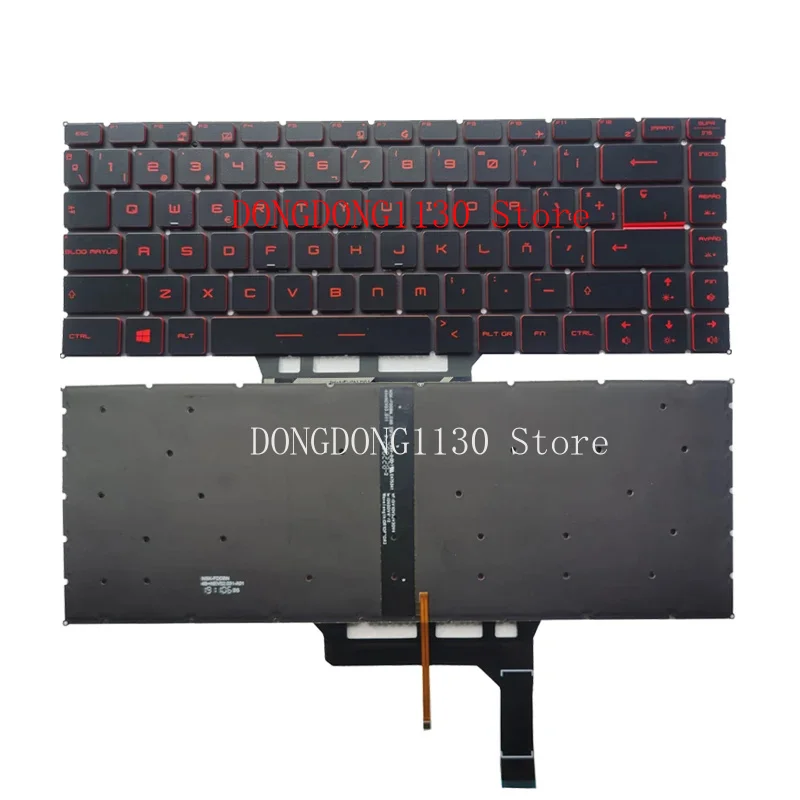 D русская/американская/испанская клавиатура для ноутбука MSI GF63 8RC 8RD MS-16R1 MS-16R4 GF65 Thin 9SD 9SE 10SD 10SE MS-16W1 GS65 GS65VR MS-16Q