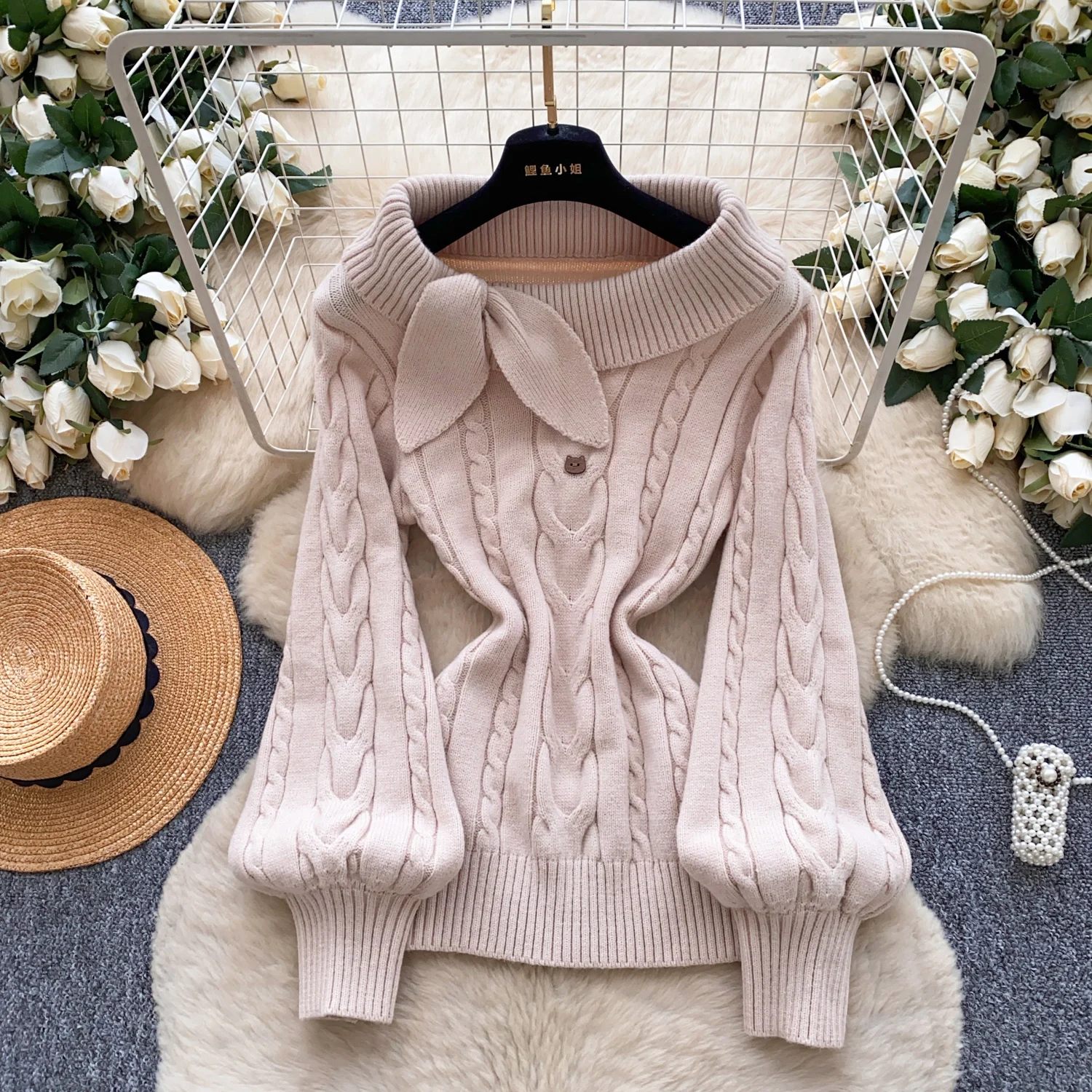 

Elegant Vintage slash neck Blouse Long Sleeves Korean Fashion Chic Goth autumn Shirt women clothing