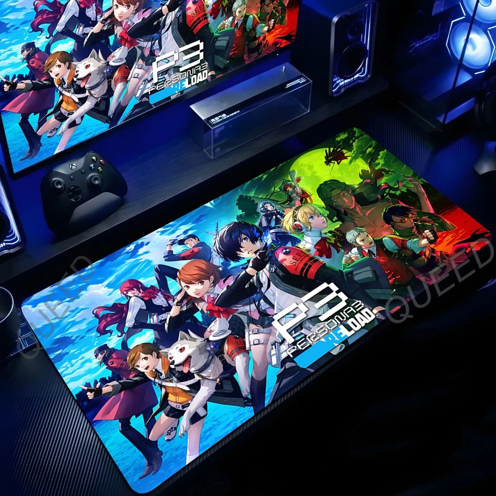 Japanese Anime Large Gaming Mousepad XXL Keyboard Gamer Mouse Pad on The Table Speed Desk Mat 900x400 Persona 3 Big Mouse Mats