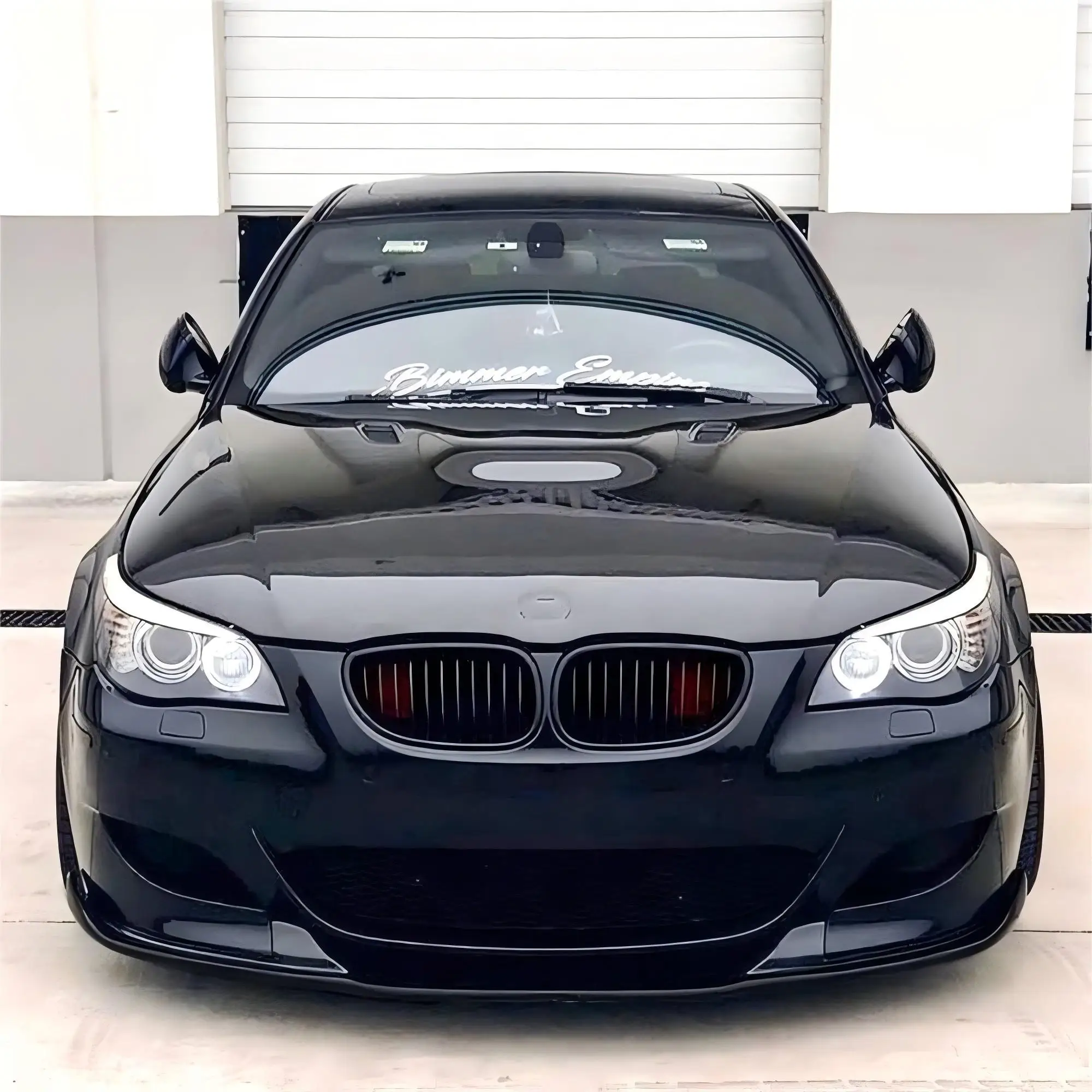 

For BMW 5 Series E60 E61 M5 2005 2006 2007 2008 2009 2010 Front Bumper Splitter Lip Gloss Black Diffuser Spoiler Guard Body Kits