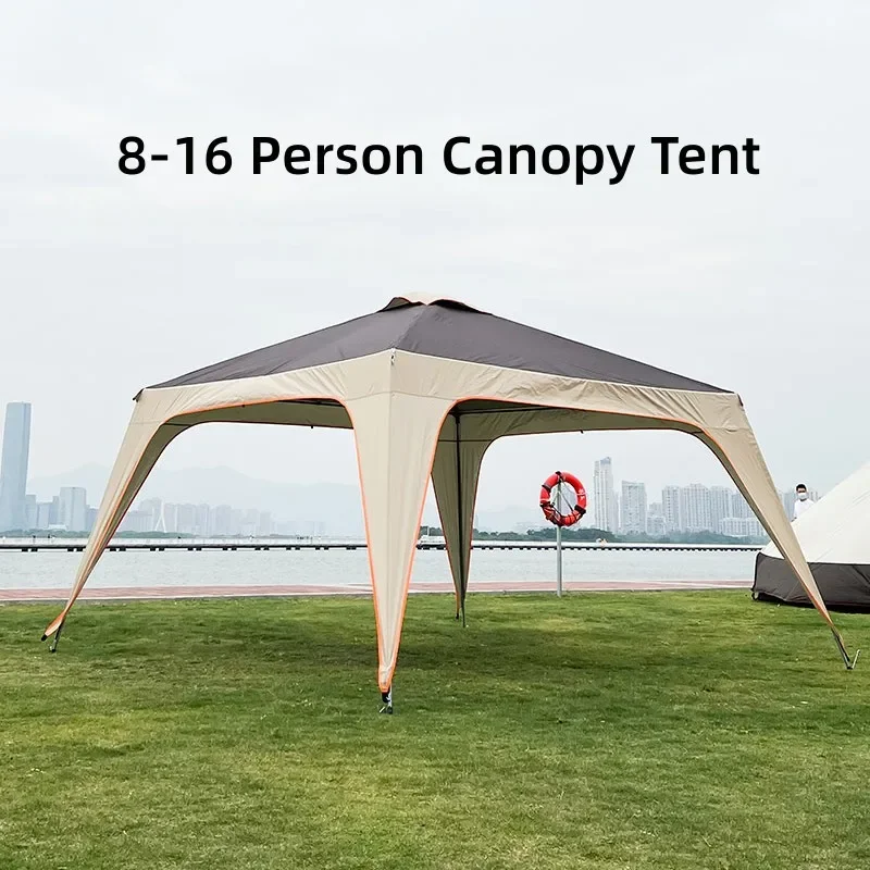 Wholesale 8-10 Person Waterproof Camping Canopy Tent Large Space Sun Shelter Tent Folding Outdoor Gazebo Tent For Events