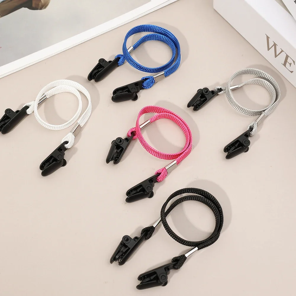 1/5pcs Cap Wind-proof Rope Hat Clips Cap Retainer Fishing Apparel Keeper with Cord for Golfing Fishing Boating Sailing Sports