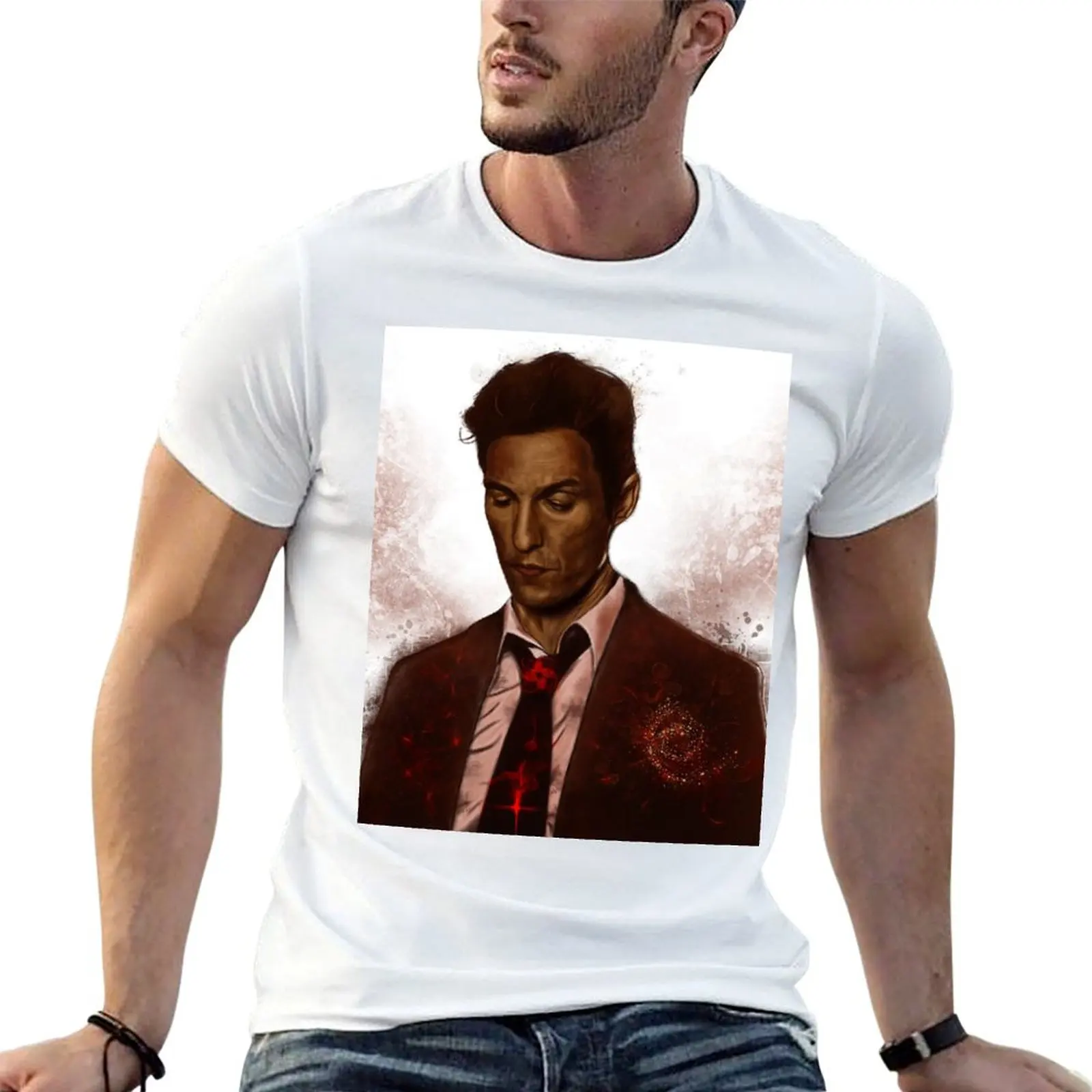 

True Detective - Rust Cohle T-Shirt man tshirt t shirts with prints T-Shirt