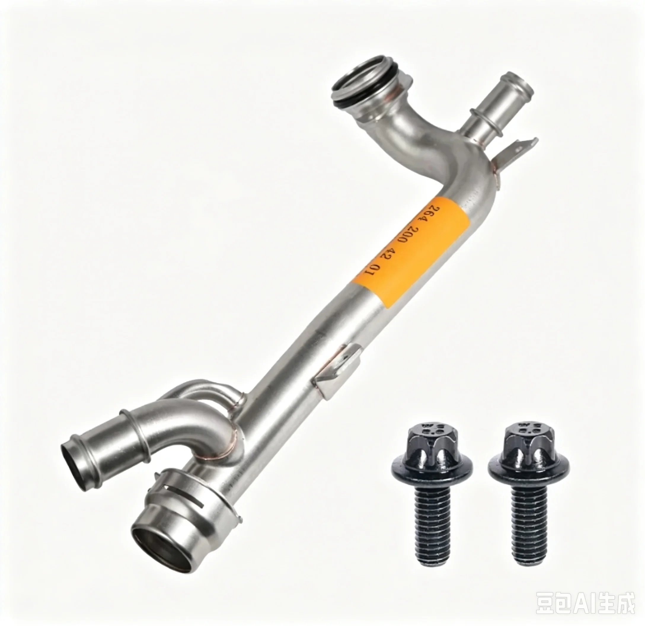Improved Aluminum Alloy Coolant Pipe Kit OE A2385019400 A2642004201 A2642003201 Fit For Mercedes‑Benz M264 C200L C260L E200L E26