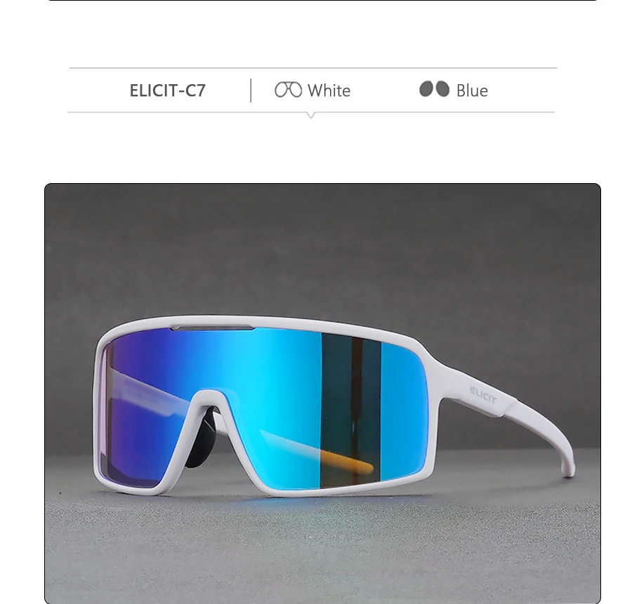 ELICIT Fahrradbrille für Männer und Frauen, Mountainbike-Brille, Outdoor-Sport, Laufen, Wandern, UV400-Schutzbrille, MTB-Fahrbrille – Detail 20