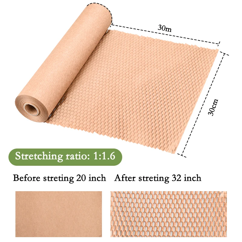 Honeycomb Packing Paper Household Moving Transportation Wrapping Box Filling Bubble Decor Copy Cosmetics Gap Stretching Fragile