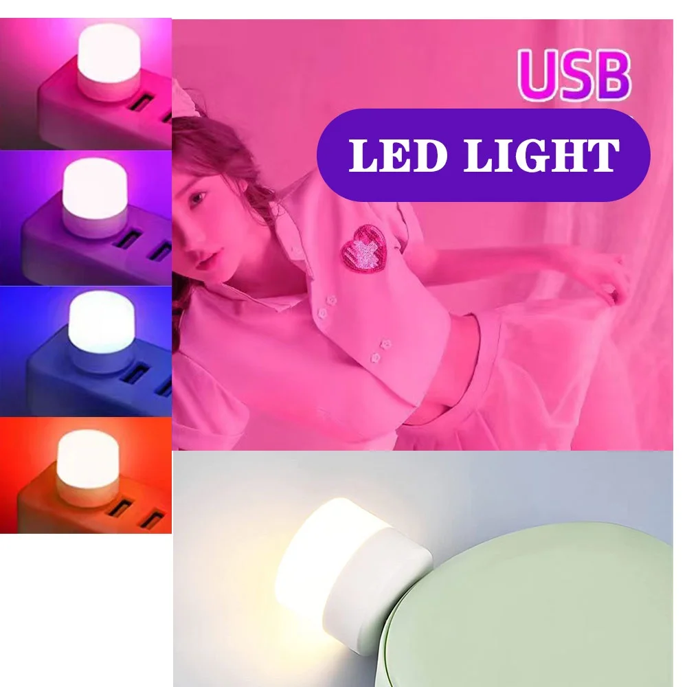 MINI USB Plug LED Lamp 5V 1W Night Light Reading Lamp Eye Protection 5V For Power Bank PC Laptop LED Lights