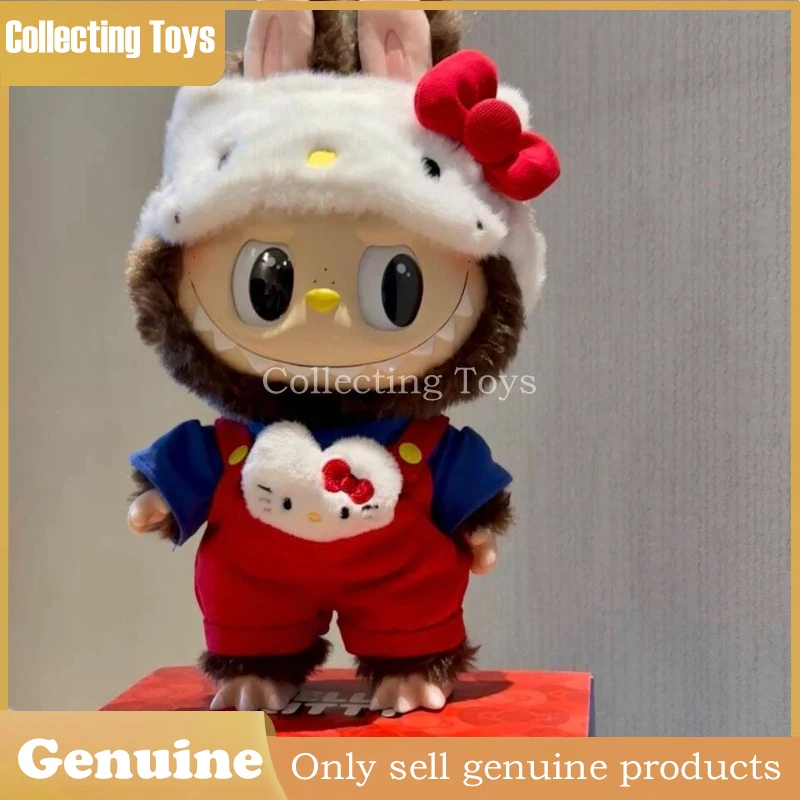 Genuine Pop Mart The Monsters Hello Kitty Labubu Vinyl Plush Doll