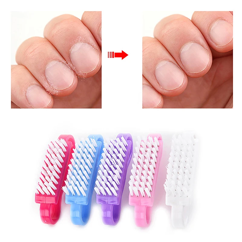 Horn Nail Brushes Nail Art Manicure Pedicure Soft Remove Dust Powder Cleaning Brush Tools Transparent Horn Brushes