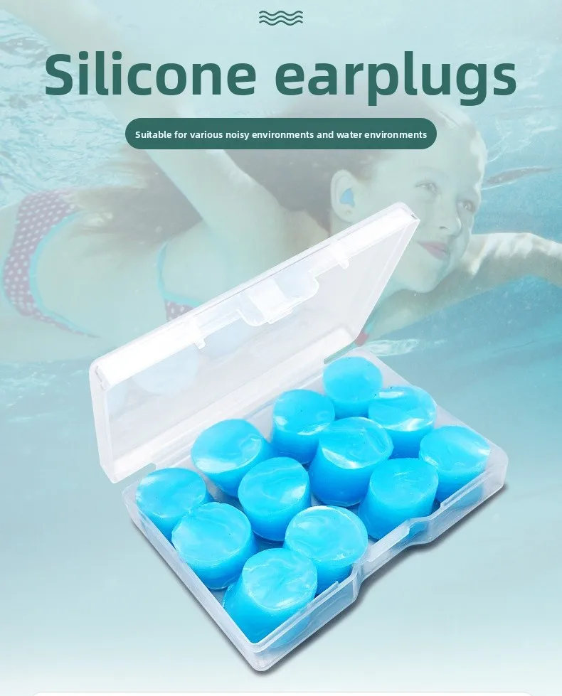 

Earplugs Anti-noise, Sleeping Earplugs 6 Noise Cancelling Earplugs Travel Aviation Swimming Silicone Mud