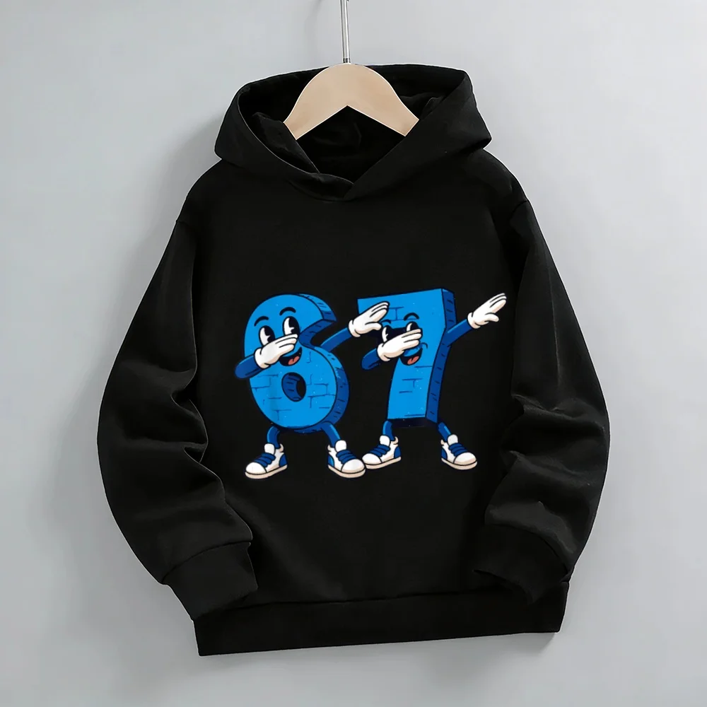 2026 New Steal A Brainrot 67 Children's Hoodie Tops Hooded Sweatshirt Boys and Girls Printed Sweater Kid Clothing Long Sleeve