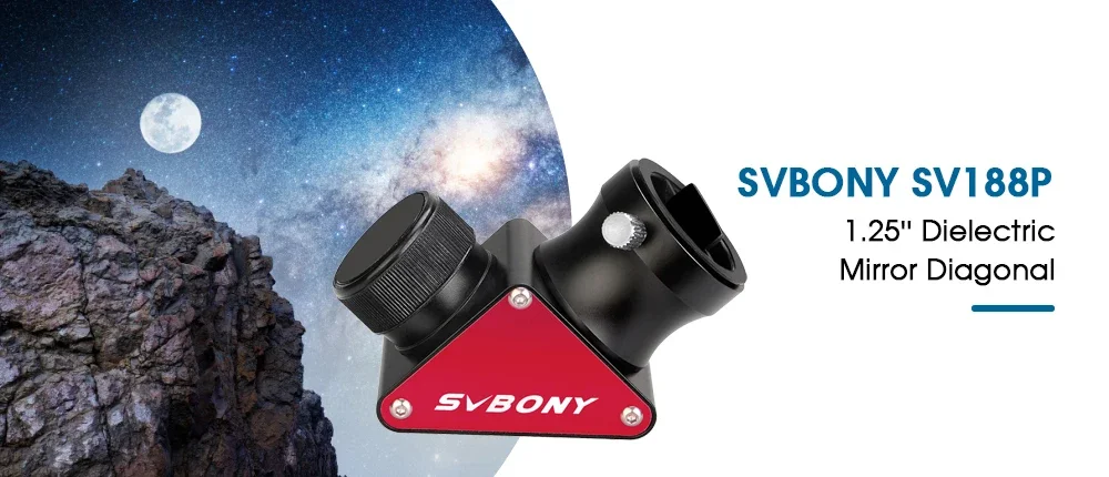 Svbony SV48P 102mm Astronomisches Teleskop-Set, SV225 MINI, SV225T, SV188P Zenith-Spiegel, Basis/Upgrade, für Sichtbeobachtungs-Set – Detail 20