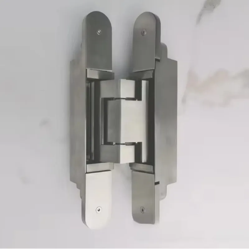 200 KG Stainless Steel Heavy Duty 3D Adjustable Invisible Concealed Hidden Fire Wooden Door Hinges Concealed Hinges