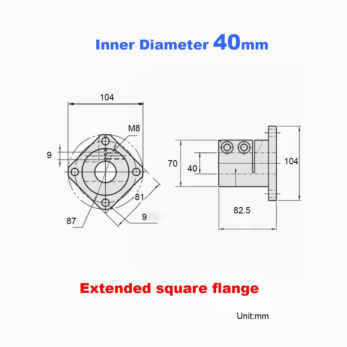 Variant: 1pcs  M40 Square