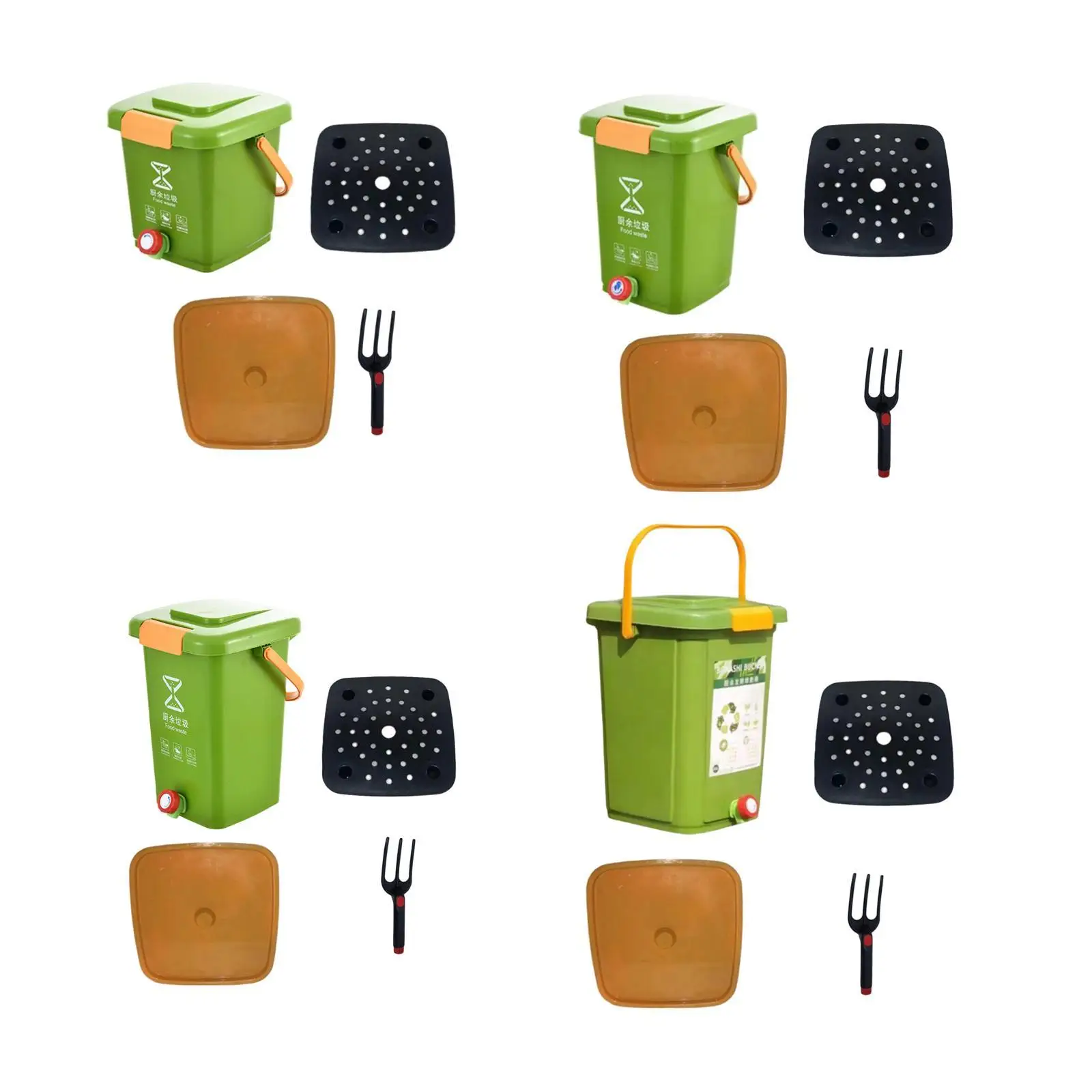 Composting Container for Kitchen Waste, Recycle Bin for Home Use