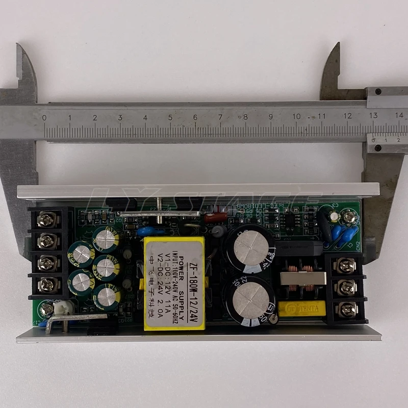 Imagem -05 - Stage Iluminação Fonte de Alimentação Led Par Feixe de Luz Cabeça em Movimento Cob Bar Comutação Power Board Zf180w-12 v 24v