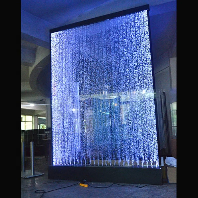 customized.customized wedding decoration led colour changing glowing waterfall bubble wall