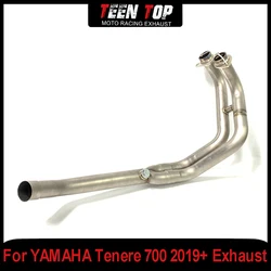 Titanium Alloy Motorcycle Exhaust Escape Front Pipe For Yamaha Tenere 700 Exhaust Elbow Header Connection Pipe T-700 2019+