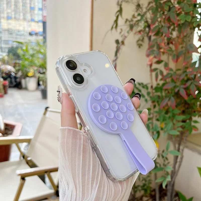 Candy Colored Multifunctional Magnetic Universal Holder Suitable For Magsafe iPhone With Silicone Suction Holder Mount Mirror