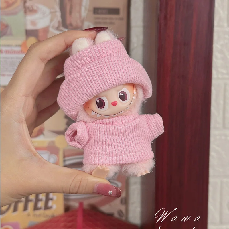 Mini Ropa Labubu para 10,5 cm, Pin de los monstruos Labubu V4 para la serie Love, Ropa para muñecas, accesorios, Ropa Labubu
