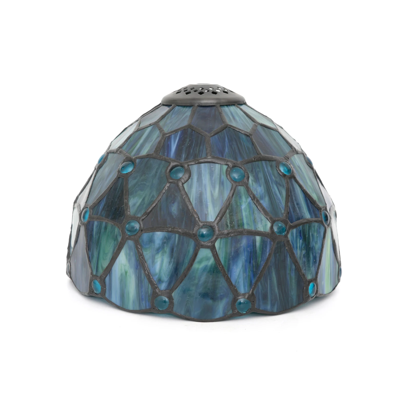 Small Tiffany Lampshade Replacement Only Stained Glass Style Lamp Shade 8 Inch Fit for Table Desk Lamp, Pendant Ceiling Light