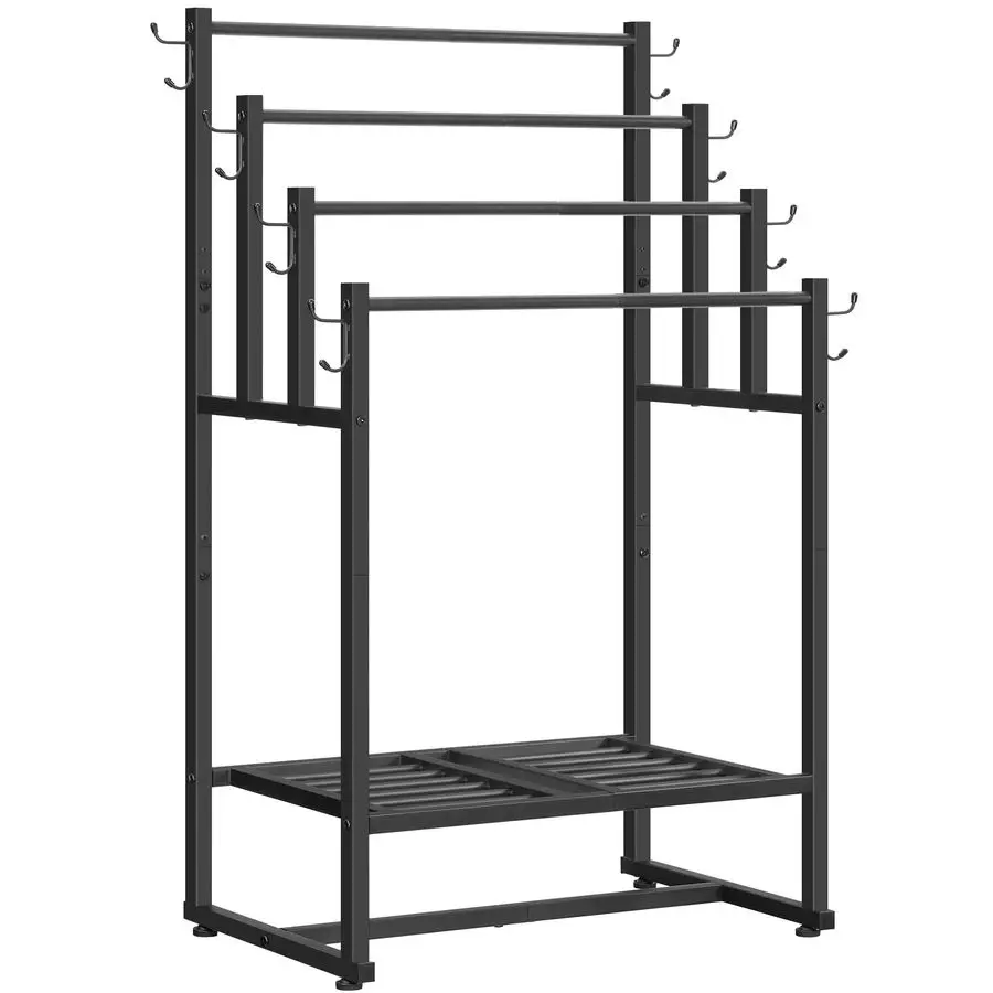 

4Tier Free Standing Towel Rack for Bathroom, Blanket Rack Stand, 23.6 L x 15.9 W x 40.7 H, Freestanding Quilt Stand, Blanket Di