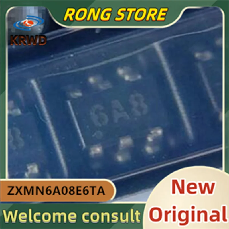 

10 шт. 6A8 новый и оригинальный ZXMN6A08E6TA ZXMN6A08E6 60 В/2,8 А SOT23-6