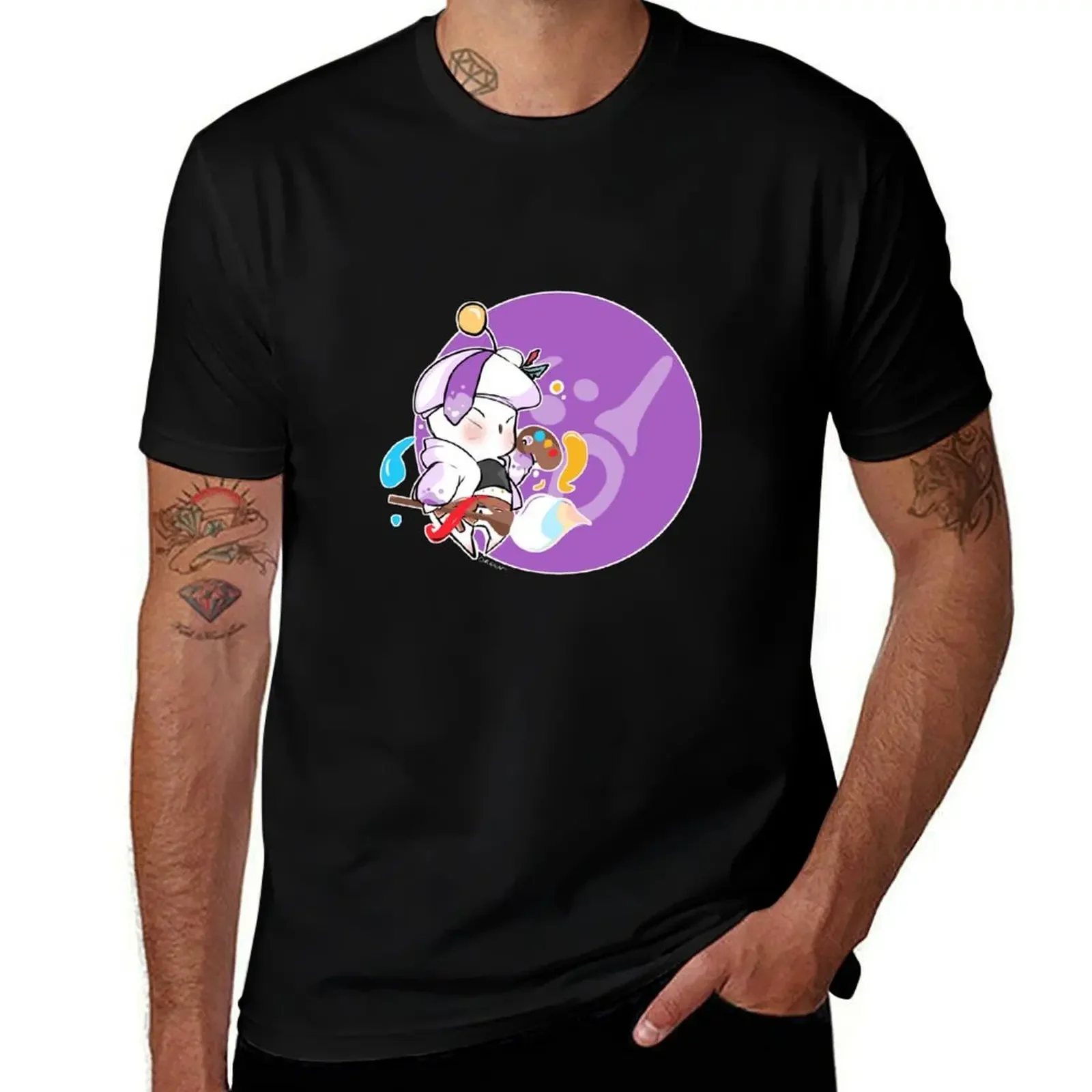 

PICTOMANCER MOOGLE FFXIV T-Shirt customs design your own graphics valentines boutique clothes mens fashion