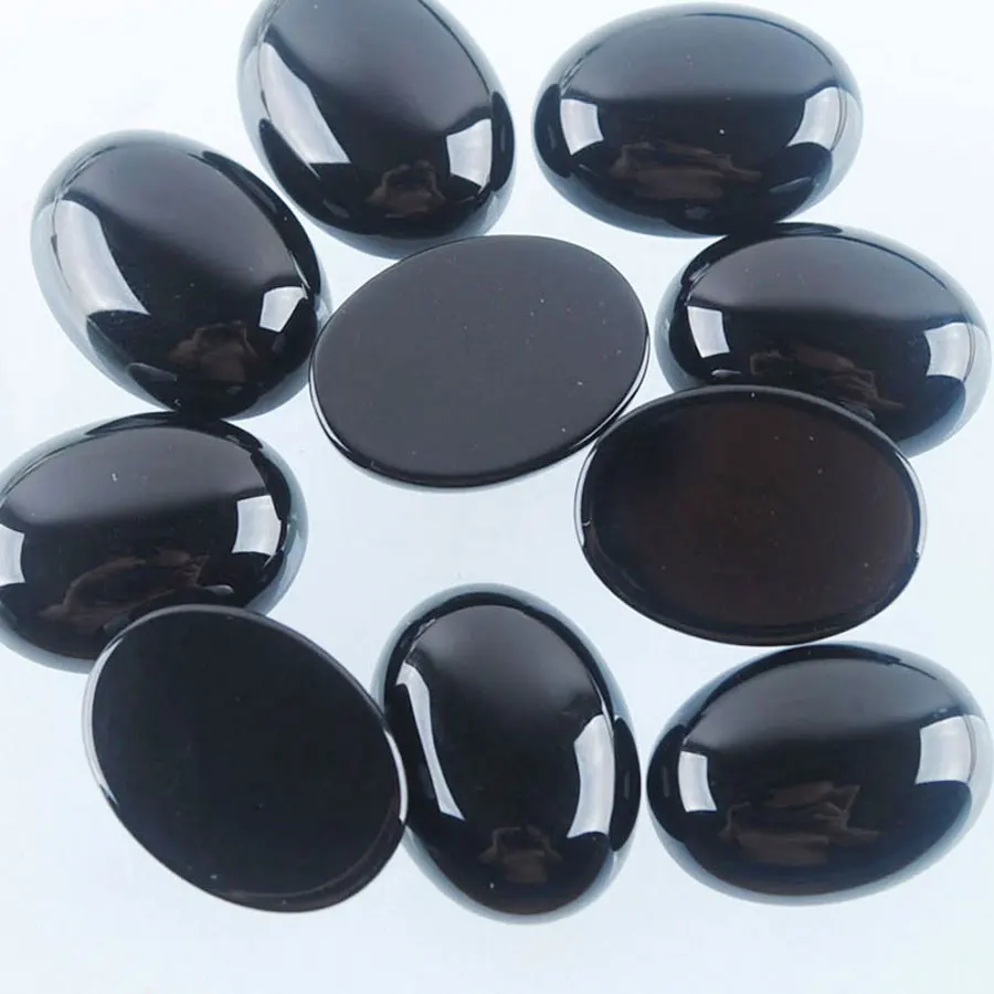 Pierres Précieuses Naturelles Cabochon Ovale Sans Trou, 15x20x6mm, Fabrication de Bijoux, BU804, 10 Pièces/Lot