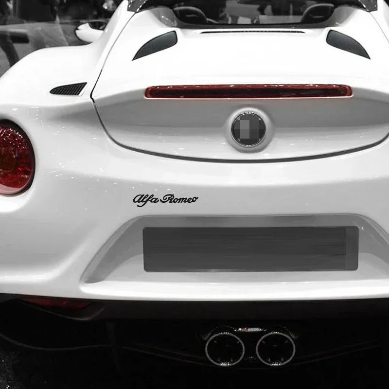 1 قطعة ForAlfa روميو سيارة التصميم الخارجي ثلاثية الأبعاد ملصق السيارات الجسم شعار اكسسوارات ل 146 147 155 156 159 Stelvio Giulia Giulietta