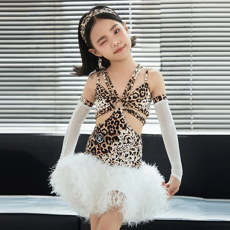 fashion dress competition Custom size flesh with white competition latin dance dresses petals salsa  rumba chacha blackpool dance clothes – Moderndancedress.com main image 1