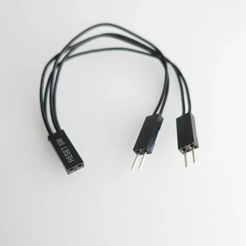 마더보드 전원 재시작 SW 재설정 HDD LED + - 케이블 2핀 2To4 분배기 지원 이중 시작 스위치 Dupont Male To Female