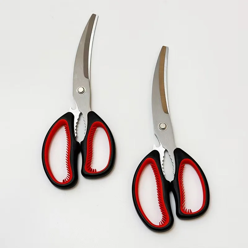 Korean barbecue kitchen scissors are easy to save effort, sharp and durable barbecue restaurant kitchen gadgets