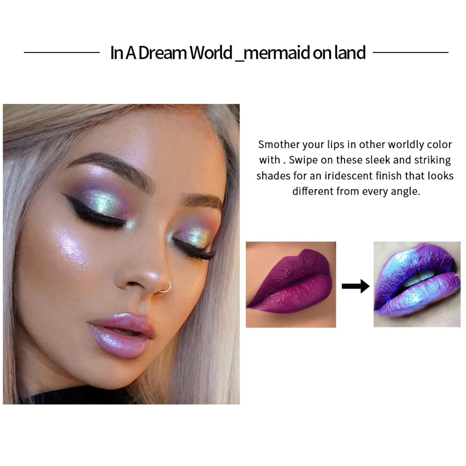 Brillo de labios polarizado con purpurina de larga duración, juego de lápiz labial luminoso, maquillaje hidratante para mujeres, espectáculo de cosméticos de cumpleaños