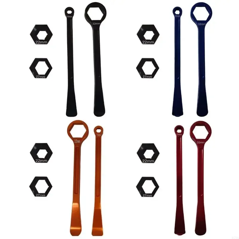 

Aluminum Tire Lever Wrench Tool Set Motorcycle Tire Change 13/22/27/32mm Universal Motorbike Tyre Installation Tool X37F