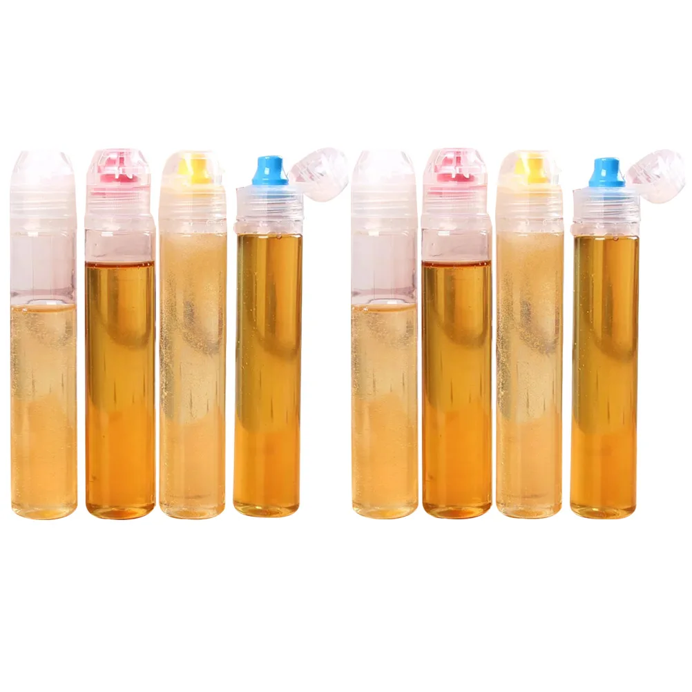 

8 Pcs Portable Makeup Bottle Tubs Storage Jars Screw-on Lids Plastic DIY Clay Ingredients Party Favors