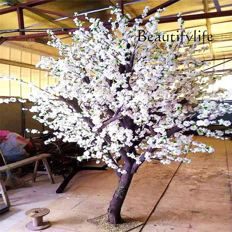 Artificial Flower Artificial Pear Flower Tree Large Plant Indoor Living Room Decoration