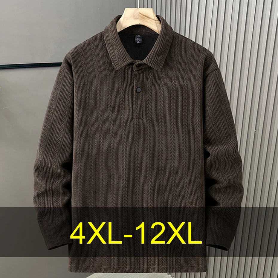 

Harajuku Vintage Sweatshirts Men 12XL Plus Size Sweatshirt Spring Autumn Solid Color Pullover Big Size 12XL